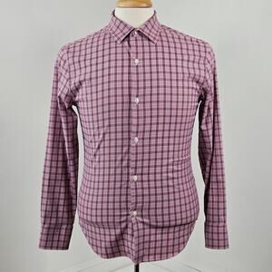 Bonobos Performance‎ Tech Pink Button-Up Dress Shirt | Men's Small